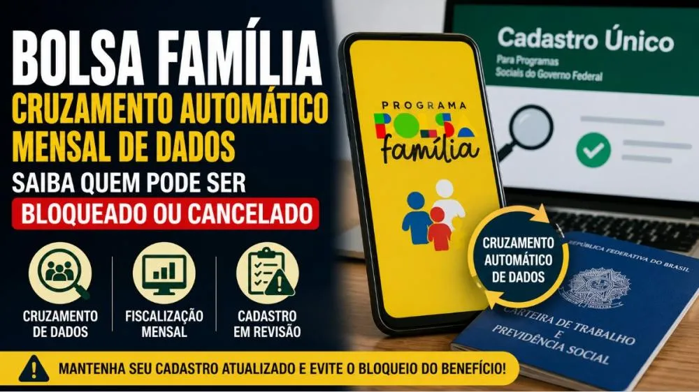 Executivo Federal inicia cruzamento autom&aacute;tico mensal de dados do Bolsa Fam&iacute;lia