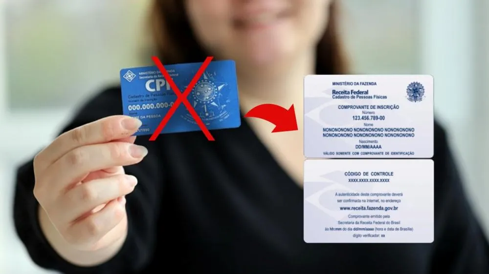 Receita não faz mais o cartão plástico azul do CPF: veja como emitir o novo cartãozinho pelo celular