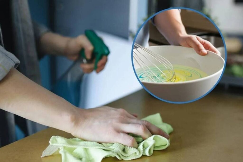 Não misture vinagre para limpeza