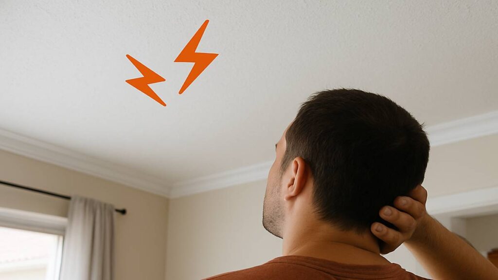 Por que ouvimos estalos no gesso do teto durante a noite?