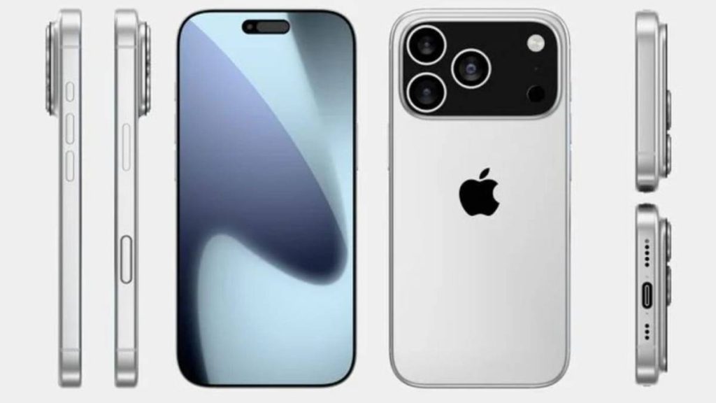 Projeçõe da suposta linha do iPhone 17 aplle
