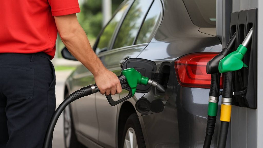 frentista para usar o modo correto abastecer seu carro