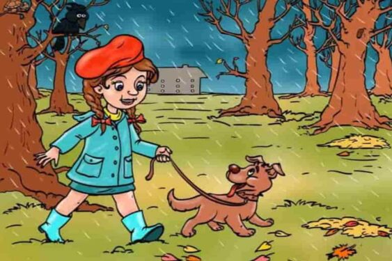 Encontre o erro na imagem da menina e do cachorro e prove que você é especialista
