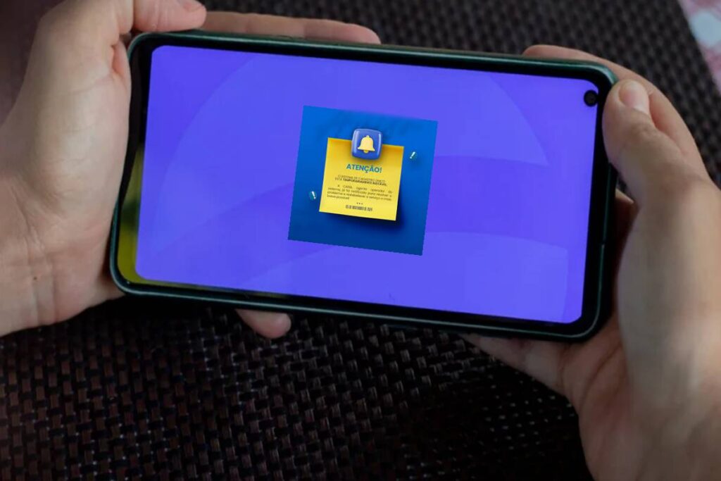Mensagem amarela aparece no aplicativo Cadastro Único