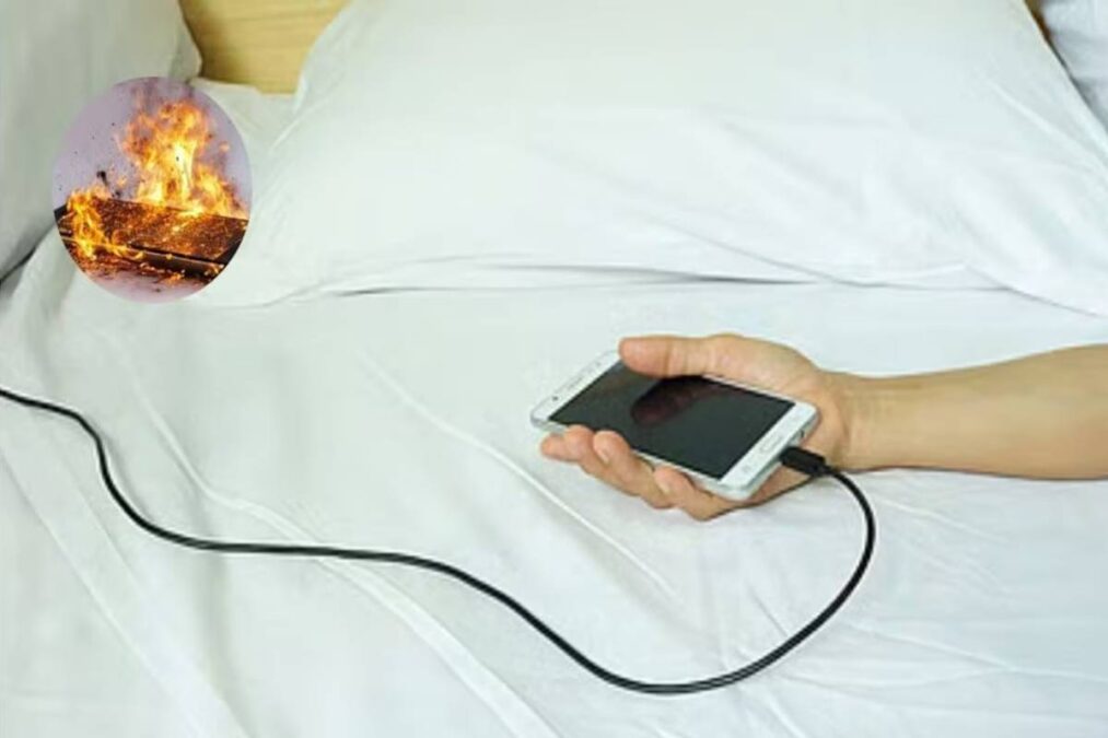 O lugar proibido para carregar seu celular pode causar incêndio