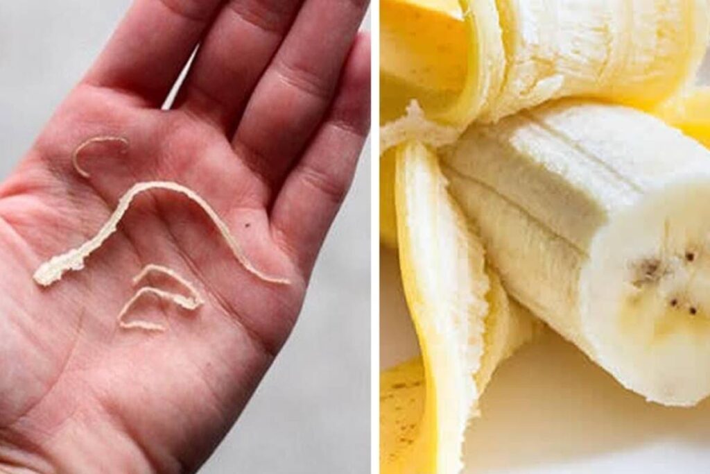 O que acontece se comer o 'fiapo da banana'?