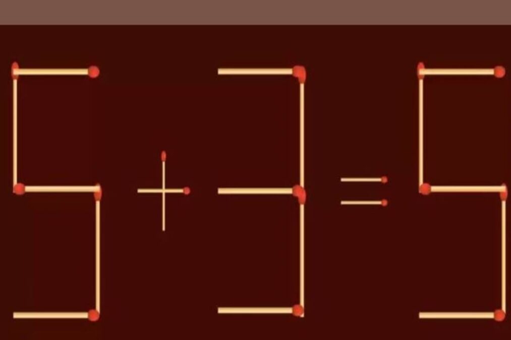 Você consegue resolver esse enigma? Corrija a operação adicionando dois palitos