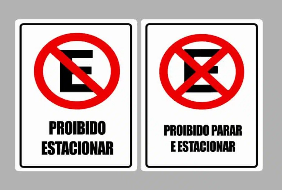 cuidado com a placa que tem dois significados