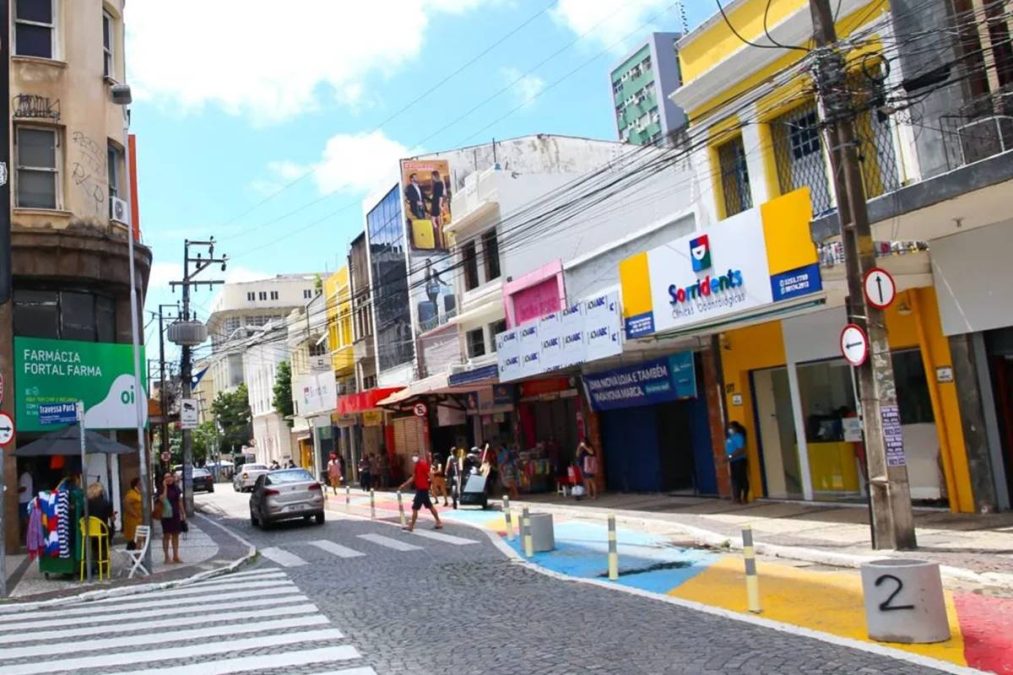 loja do centro da cidade no Dia do Comerciário