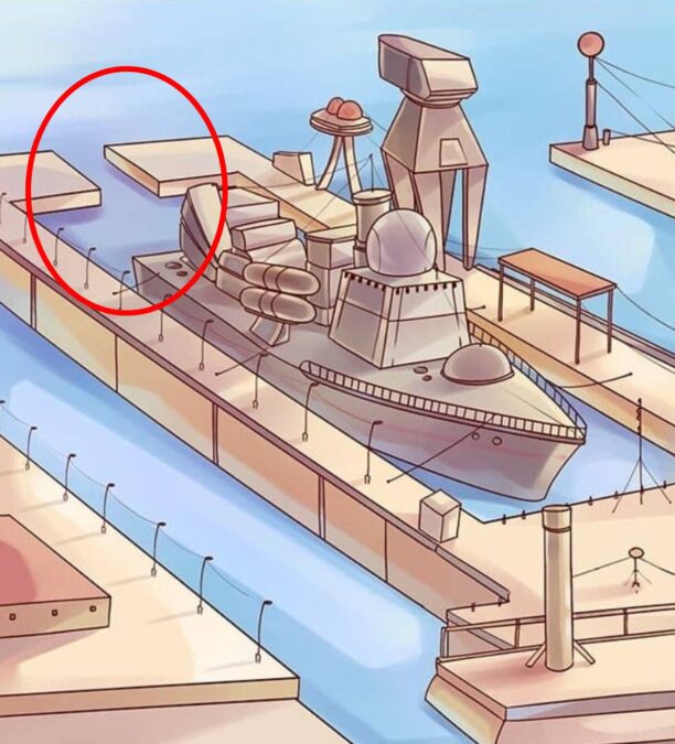 Desafio visual mostra barco no porto com erro escondido na imagem