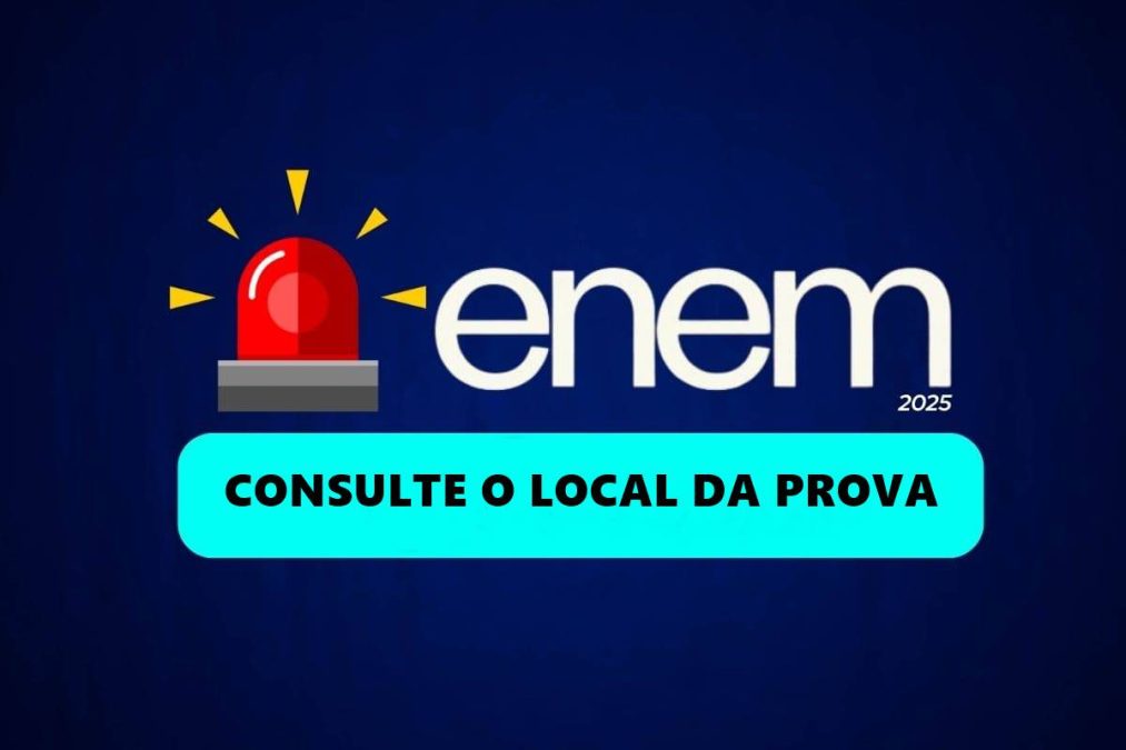 Consulte o local da prova do Enem 2025
