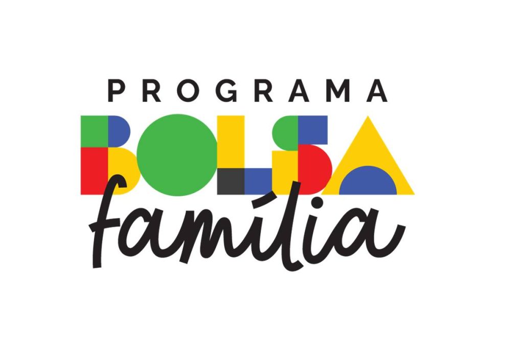 Logomarca com fontes colorida do Programa Bolsa Família