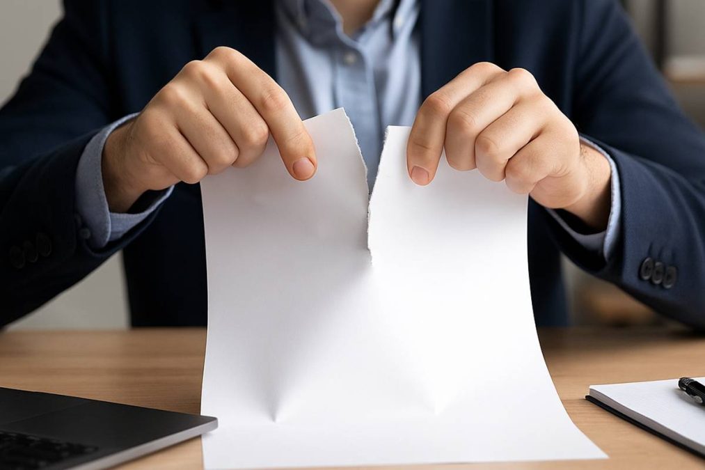 recrutadores rasgar e jogar seu currículo