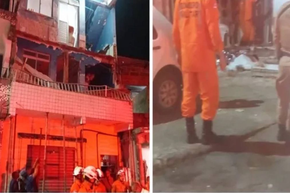 Laje desaba na Mata Escura em Salvador