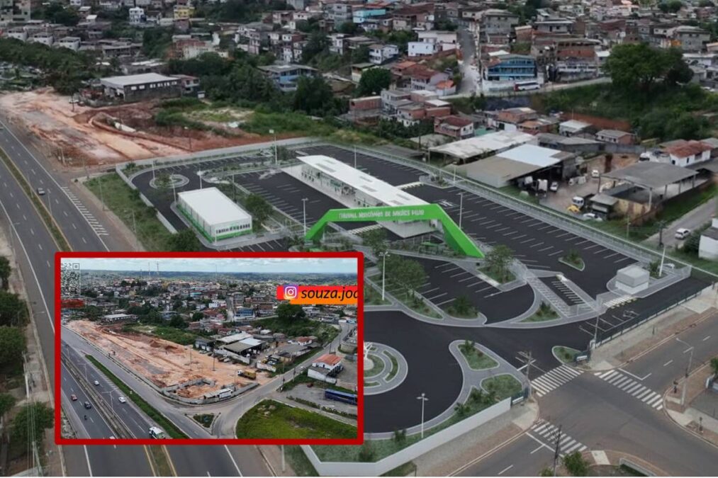 Arte da nova rodoviária de Simões Filho criada pelo N1N