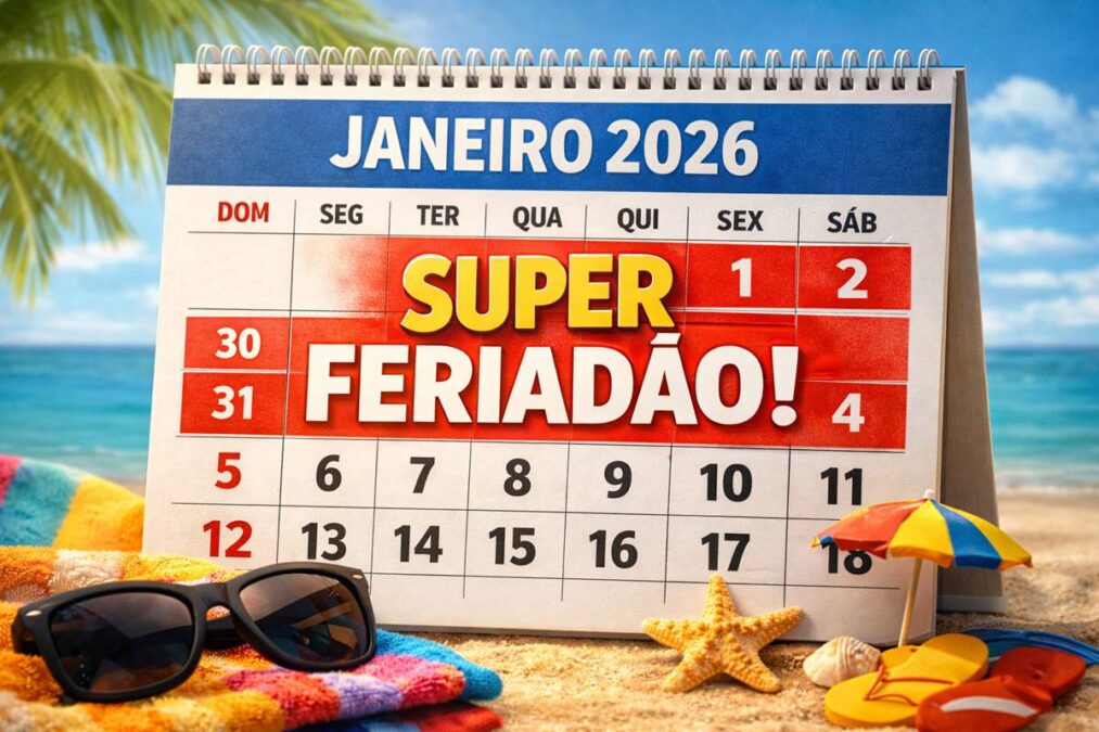 Jeneiro terá feriadão em 2026