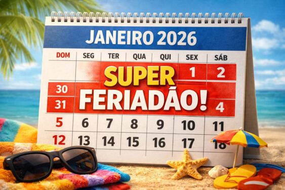 Janeiro de 2026 começa com um SUPER FERIADÃO e brasileiros comemoram