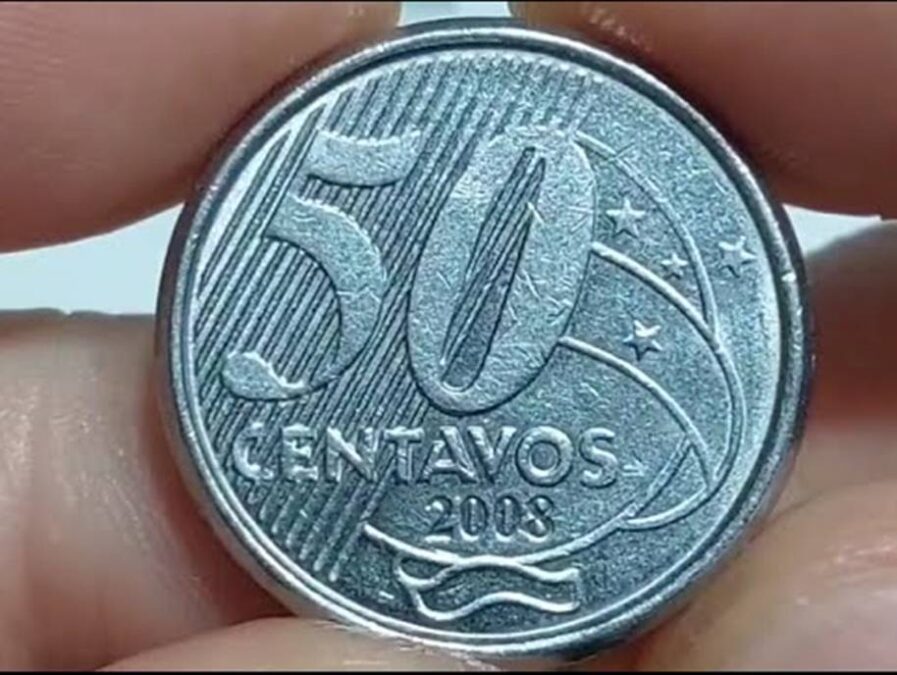 Moeda Rara de 50 centavos