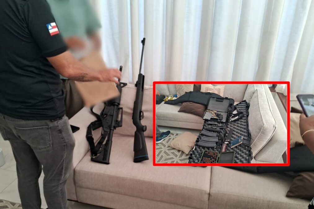 Armas em casa em Simões Filho