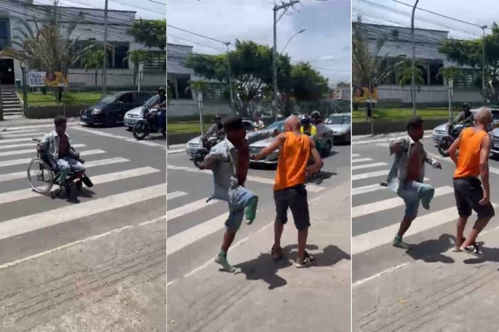 Cadeirante briga em Simões Flho