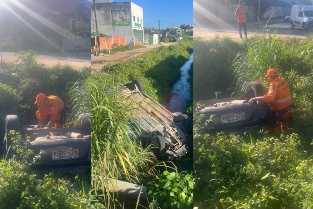 Esgoto atrás do Mercado Municipal de Simões Filho