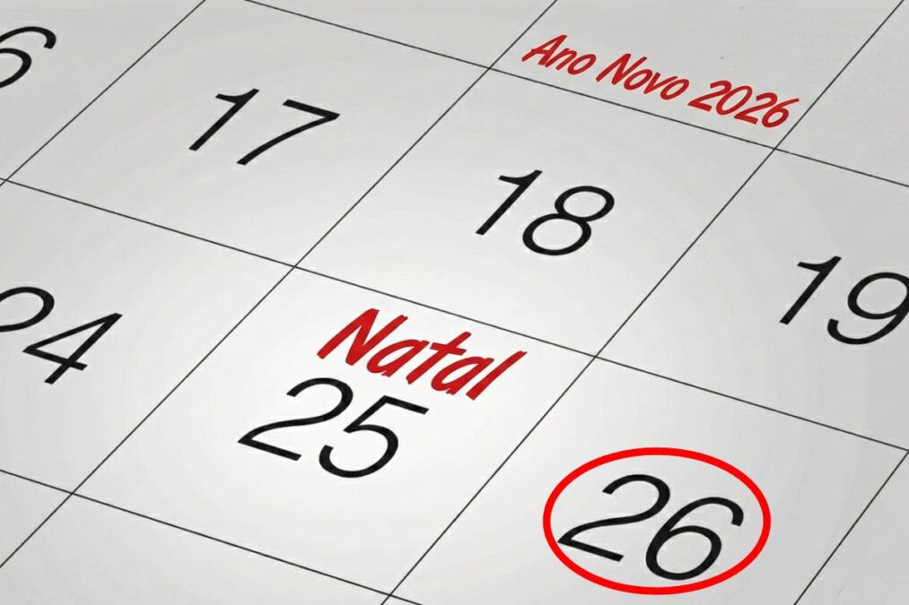 Calendário Natal e Ano Novo 2026