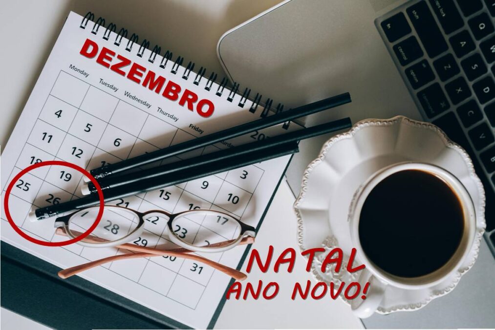 Calendário regras para trabalhar nas vésperas de Natal e Ano-Novo