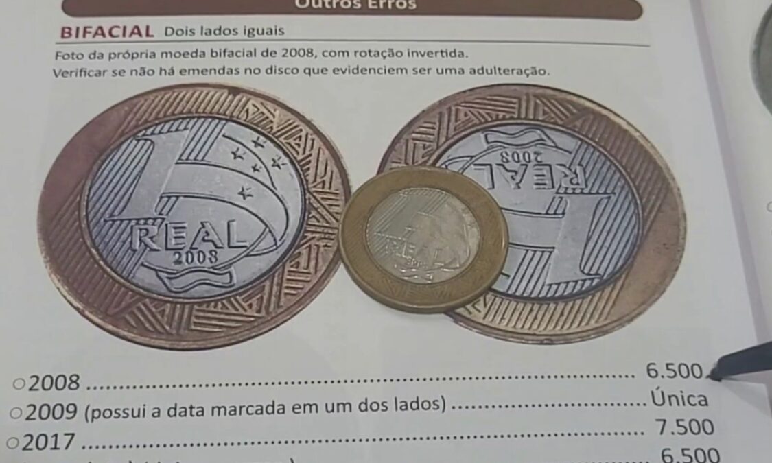 Moeda de R$ 1 real