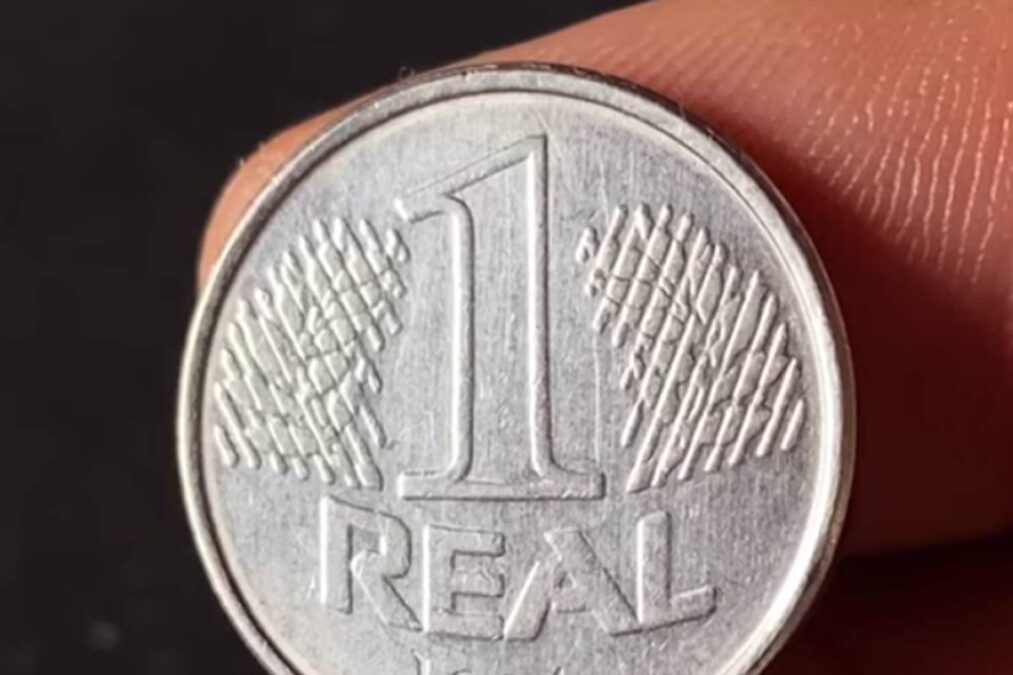 moeda de R$ 1 real