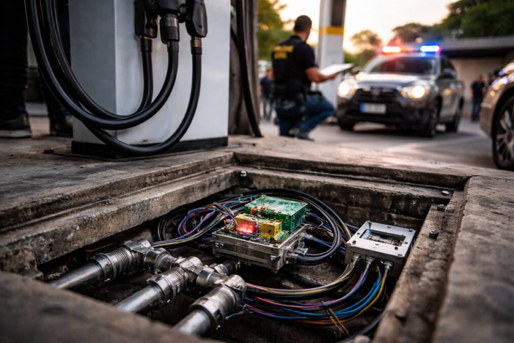 Botão secreto nos postos