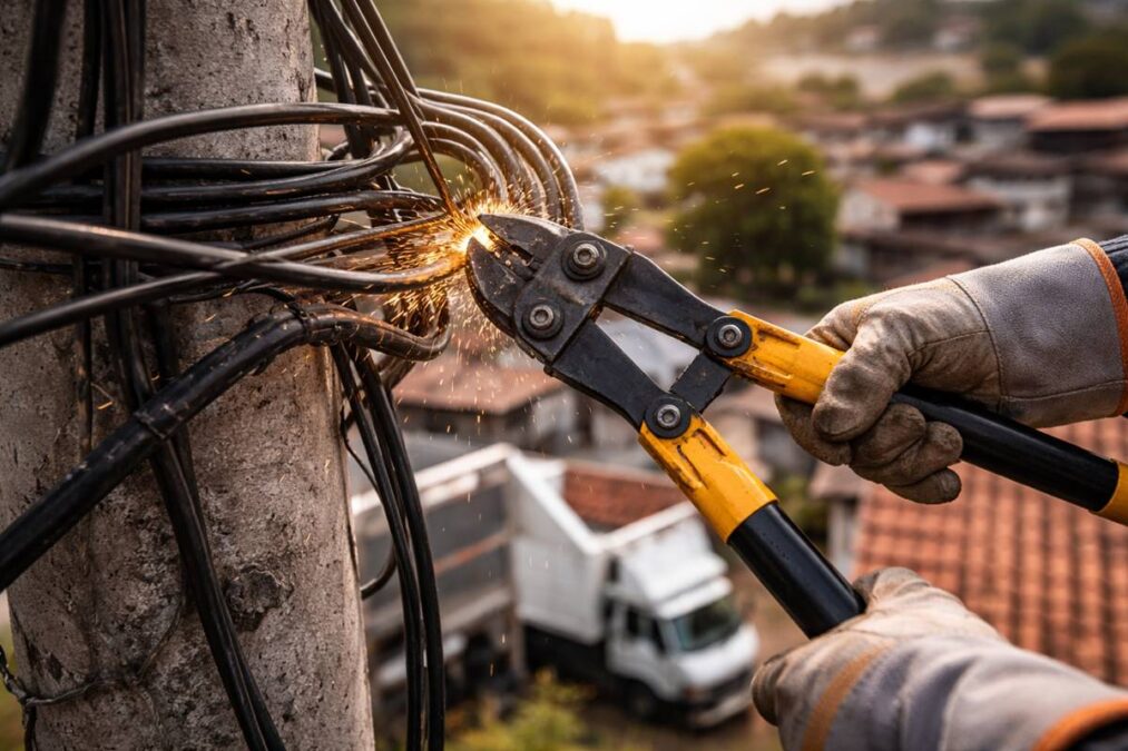 Gato de energia em Camaçari
