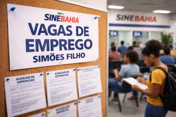 SineBahia divulga lista de vagas para terça-feira (20) em Simões Filho