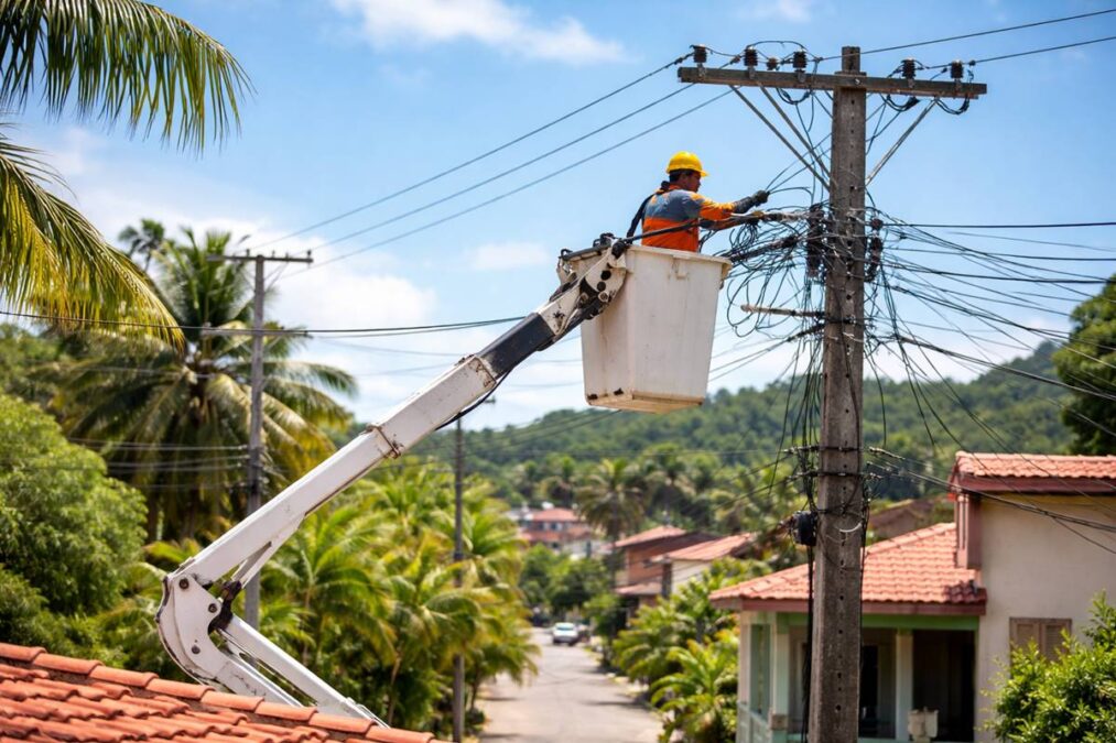 Coelba deligando energia em Camaçari