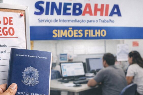 Simões Filho tem diversas vagas no SineBahia para esta segunda-feira (23); veja lista de funções!