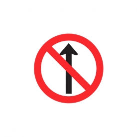 placas de trânsito sentido proibido