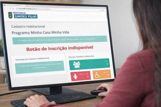 Falha da prefeitura de Simões Filho impede cadastro no Minha Casa Minha Vida e revolta população