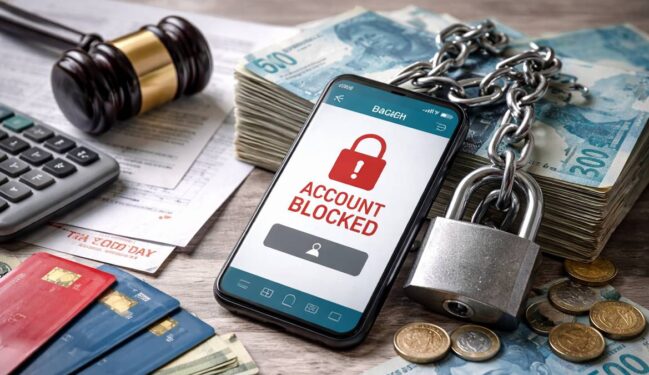 Essas 4 situações permitem ao banco bloquear seu dinheiro em 2026 e muita gente nem sabe