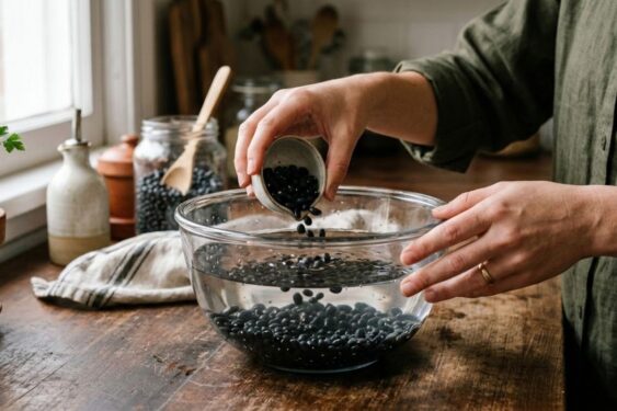 Não jogue fora: água usada para descansar o feijão pode ajudar as plantas