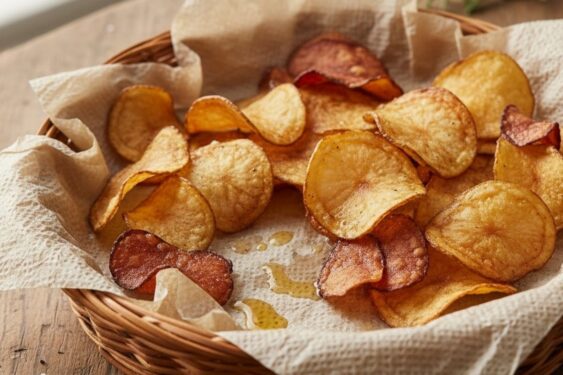 Como usar cascas de batata para fazer batatas fritas crocantes e saudáveis?