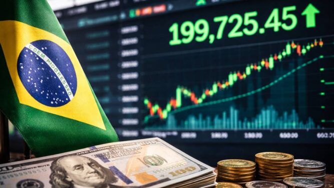 Queda do dólar marca novo patamar abaixo de R$ 5 e impulsiona Ibovespa