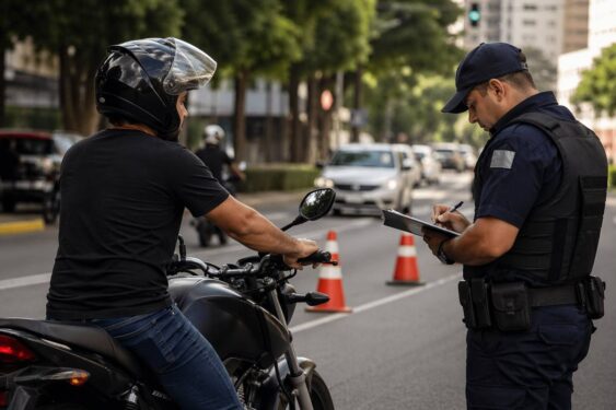 Motociclistas estão caindo nessas 5 multas e acabam pagando caro