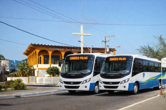 Prefeitura de Simões Filho faz compra histórica de 40 novos micro-ônibus zero km para o transporte coletivo da cidade