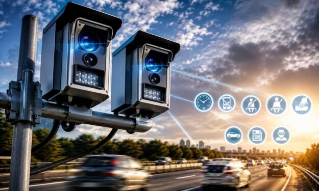 Novo radar com IA começa a multar motoristas e detecta 8 tipos de infrações