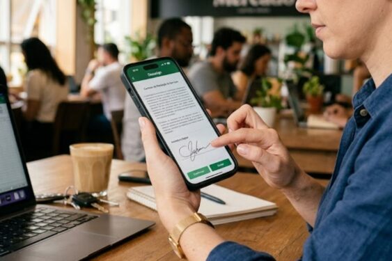 Aprenda como assinar documentos pelo celular em segundos
