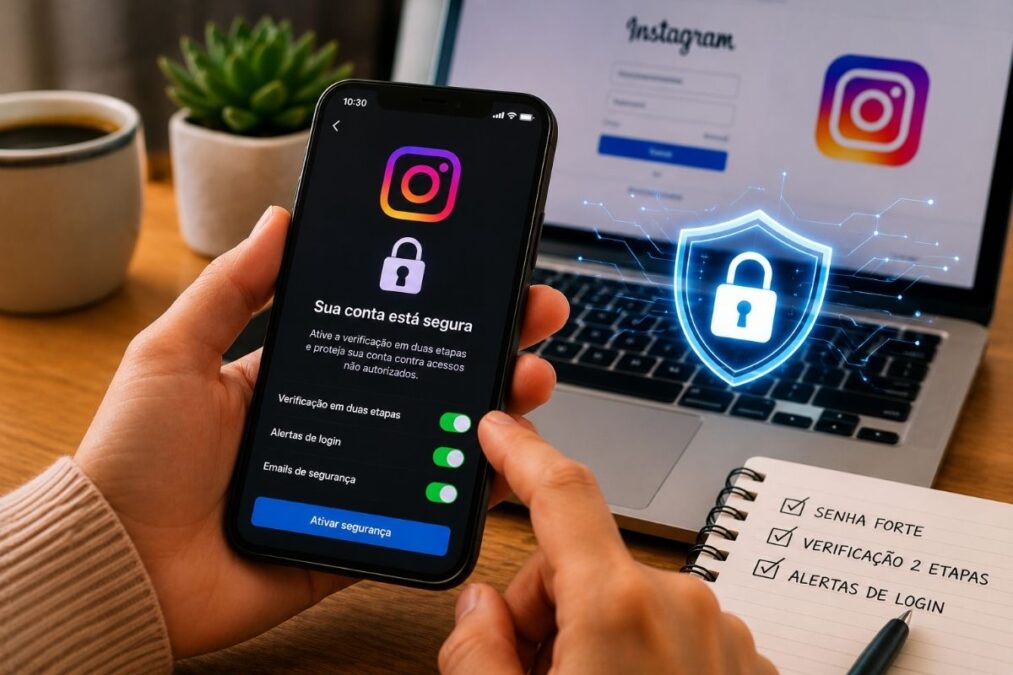proteger a conta do Instagram